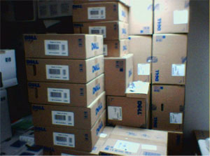 img5 - 4th floor DSSD Storage Room- Flat Panel Monitors And Dell Central Processing units.