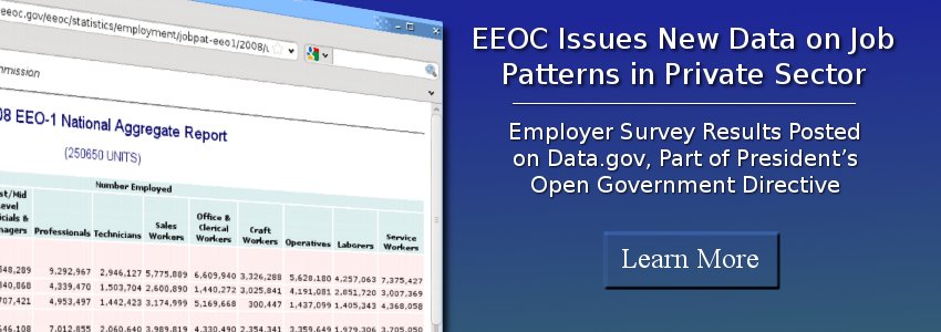 EEOC Issues New Data on Job Patterns in the Private Sector - Learn More