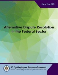 Cover thumbnail, Alternative Dispute Resolution in the Federal Sector