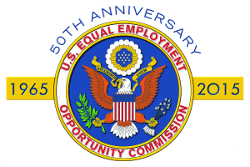 EEOC 50th Anniversary logo from 1965 to 2015